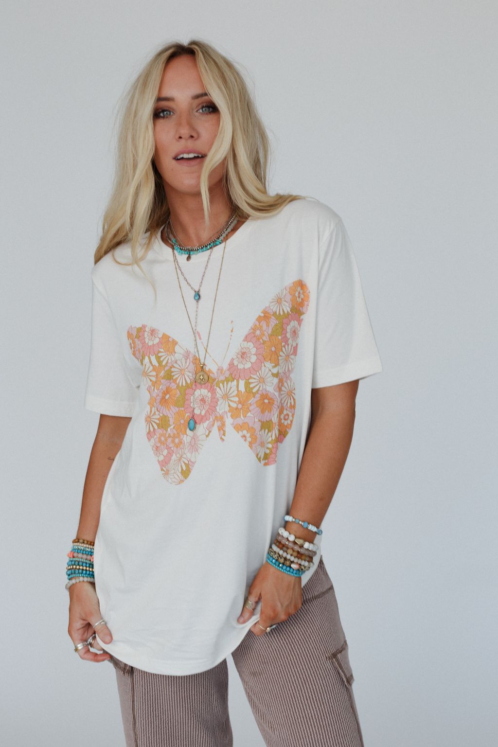 Winged Wonder Graphic Tee - Vintage White